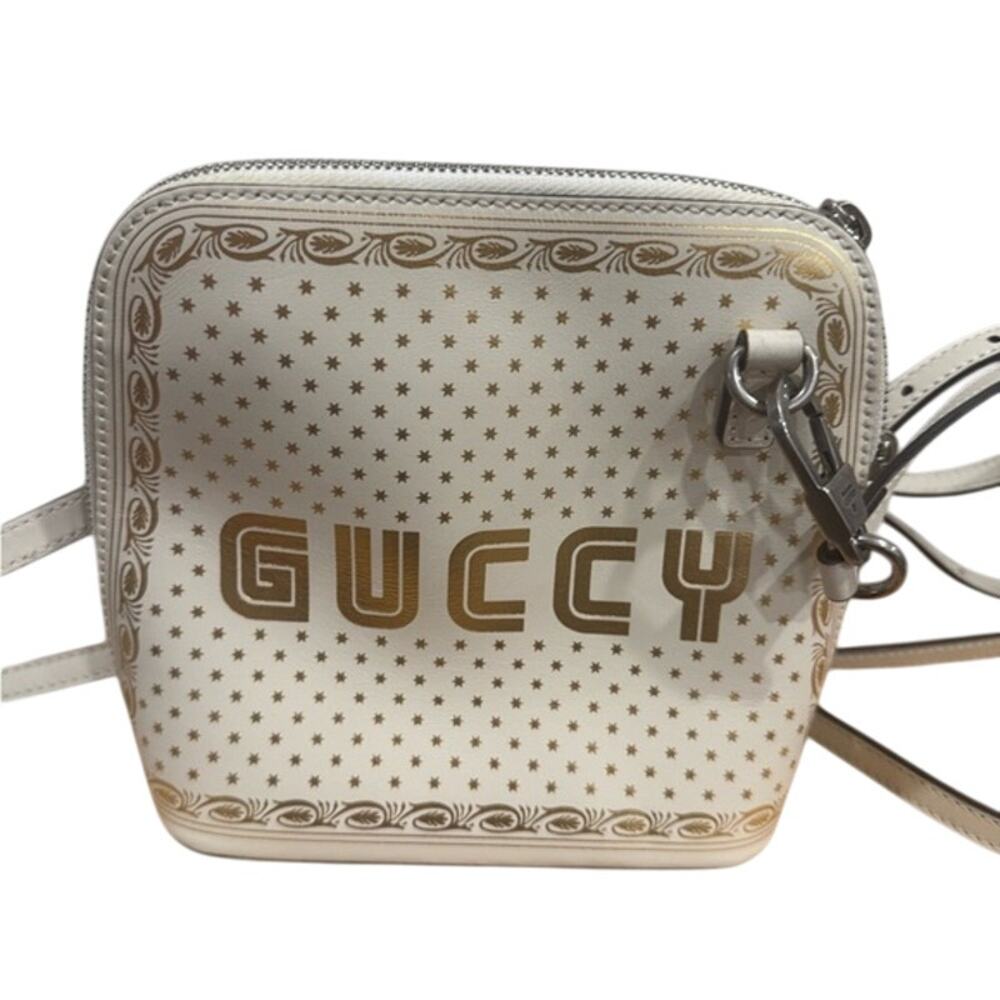 Rare GUCCI "GUCCY" Star Print Mini Shoulder/Crossbody Bag